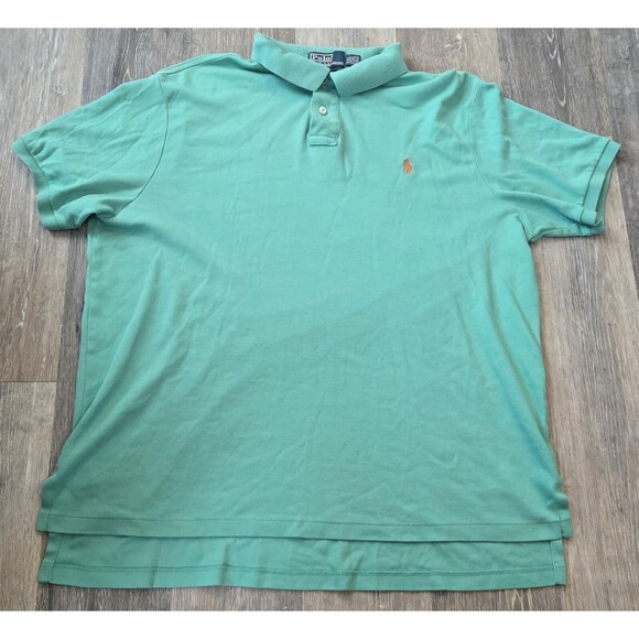 Polo Ralph Lauren Other - Polo Ralph Lauren Custom Fit Mens XXL Green Polo Shirt Short Sleeve